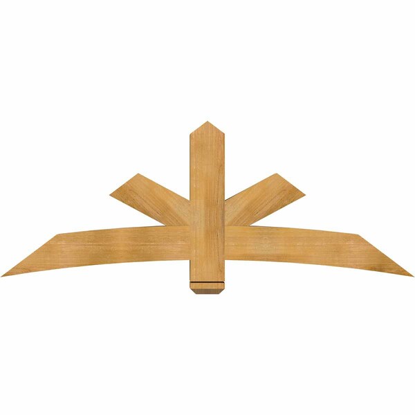Ekena Millwork Alberta Rough Sawn Timber Gable Bracket, Western Red Cedar, 72"W x 27"H x 6"D x 6"F, 9/12 Pitch GBW072X27X0606ALB00RWR - main